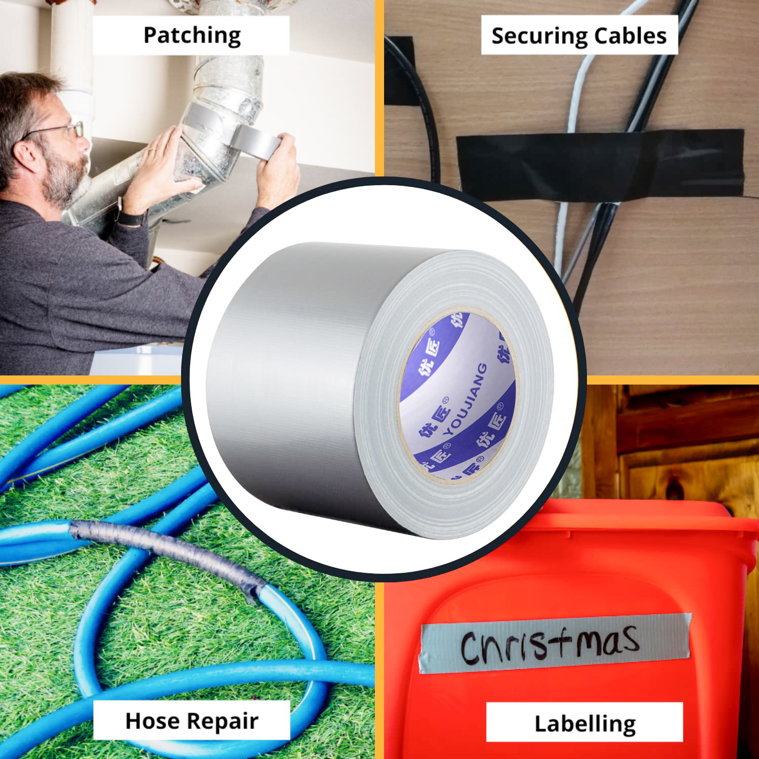 Single Sided Pipe Repair Carpet Adhesive Tape Color Sealing Strong Waterproof Tape