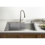 Brushed Round Angle Undermount Stainless Steel Kitchen Sink