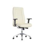 Fabric Executive Leather Office Swivel Chairs 2.5mm Black Powder BIFMA