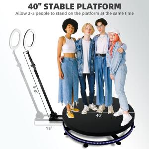 Wholesale Portable Camera Selfie Rental Props Automatic Video Photobooth Degree 360 Photo Booth from china suppliers