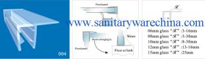 Wholesale Sealing Strips/waterproof strips/shower door seals/PVC Seal 004 from china suppliers