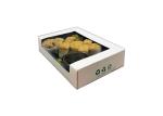 Customized Logo Ivory Paper Sushi Box Take Away 350gsm With Clear Window