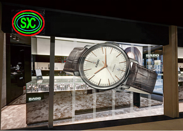 Transparent Visible SMD1921 P7.82 Glass LED Screen 5000cd/sqm