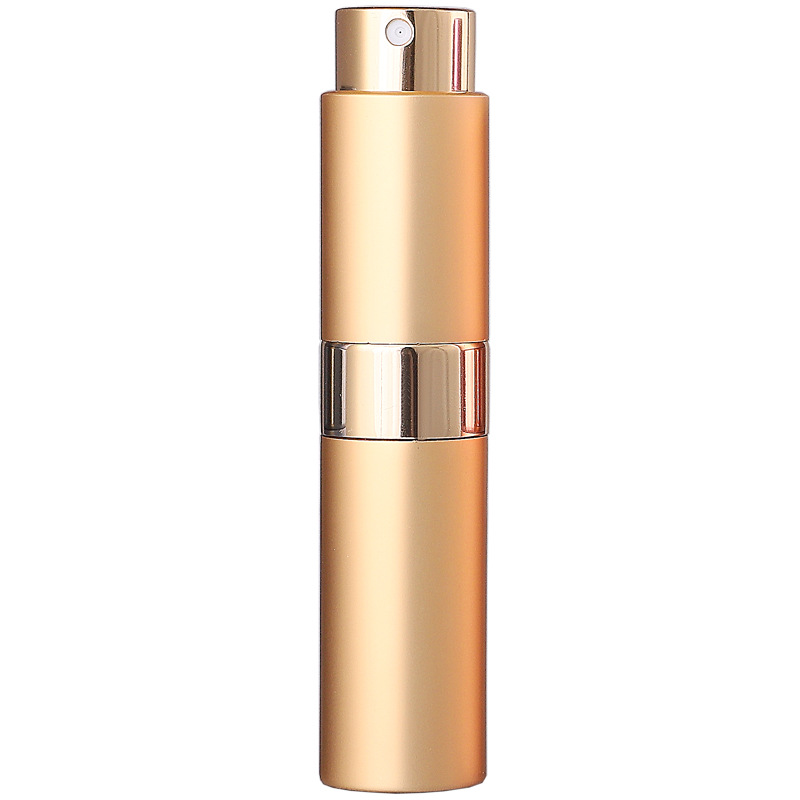 Aluminum Collar 5ml 8ml 10ml Mini Empty Sample Vials Glass Spray Perfume Bottle with Glass Laser Engraved Surface and Box