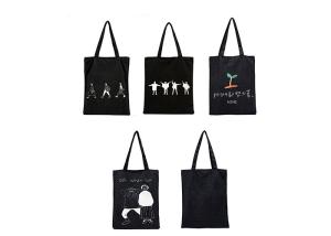 Wholesale Custom promotional bag Korean version casual handbags art fresh shoulder canvas bag from china suppliers
