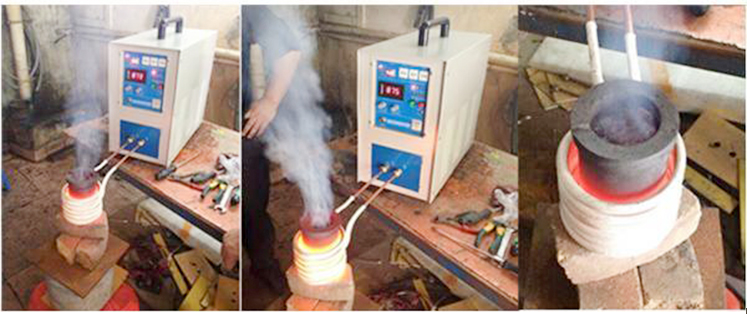 High Quality 10kg Gold Induction Furnace Mini Gold Melting Furnace 30KW