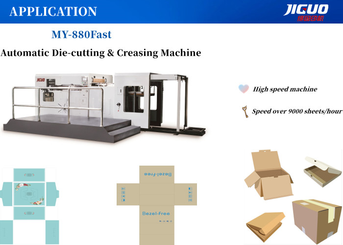 9000s/H Automatic Paper Die Cutting Machine Stripping Creasing 880x610mm Sheet