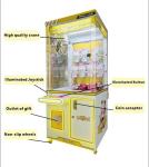 1 Player Metal Acrylic Plastic Coin Operated Vending Machine Claw Crane Game