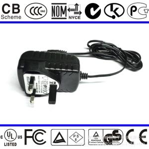 Wholesale black color BS listed uk ac plug 7.5v1a adapter from china suppliers