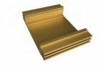 Yellow Anodized Aluminum Profiles Extruding Work , Custom Extruded Aluminum