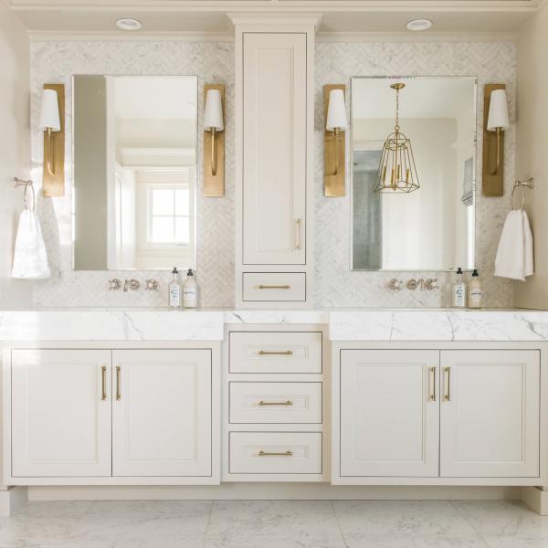Classic Multi Color Lacquer Mirror White Blue Bathroom Vanities Cabinet
