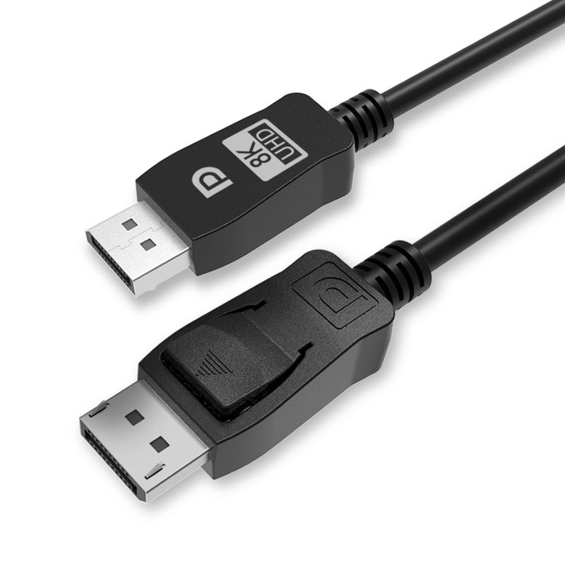 DP1.2 21.6Gbps PC TV 4K Displayport Cable ABS Connectors PVC Strain