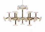 Glass Chandelier Ceiling Luxury Interior Led Design Modern Hanging Lamps Pendant