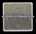 Anti-theft 4.75" small square push to open or push to exit switch for autodoor