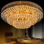 Modern Luxury Indoor Crystal Gold Ceiling Light For Home