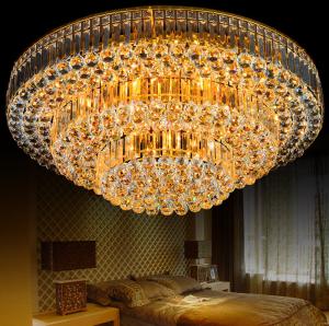 Wholesale Modern Luxury Indoor Crystal Gold Ceiling Light For Home from china suppliers