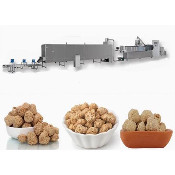 Automatic soybean processing equipment / soya nuggets extruder machine