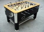 Standard Soccer Game Table PVC Lamination With Leather Top Rail Steel Leg