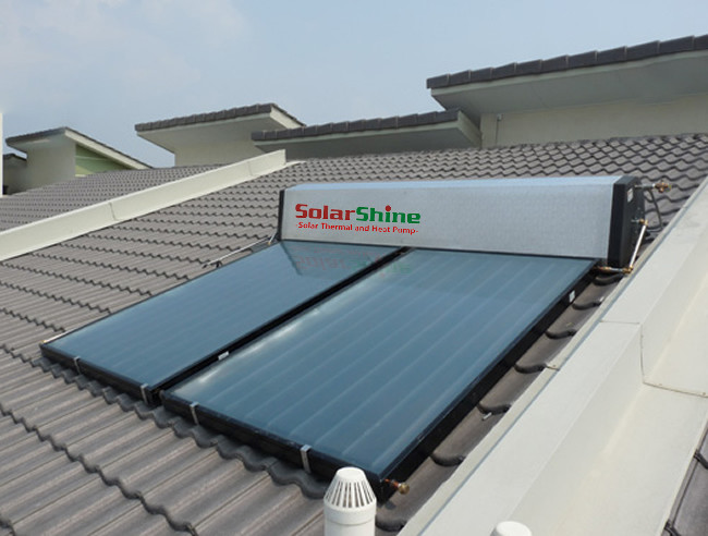 Automatic Controler Flat Plate Collector Solar Water Heater Easy Installation