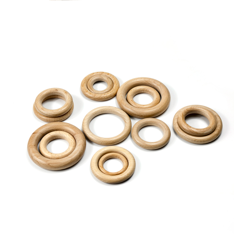 Easy to store high quality durable novel unique wooden toy ring