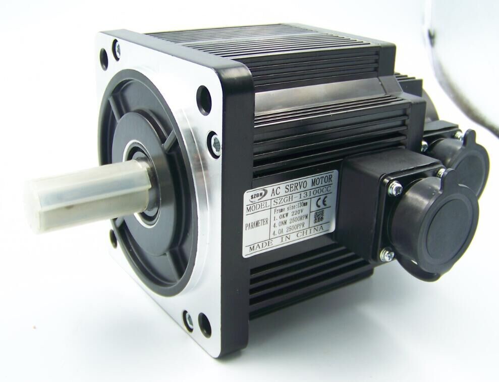 220V 1kw Single Phase CNC Servo Motor With 106mm Length , Totally Enclosed