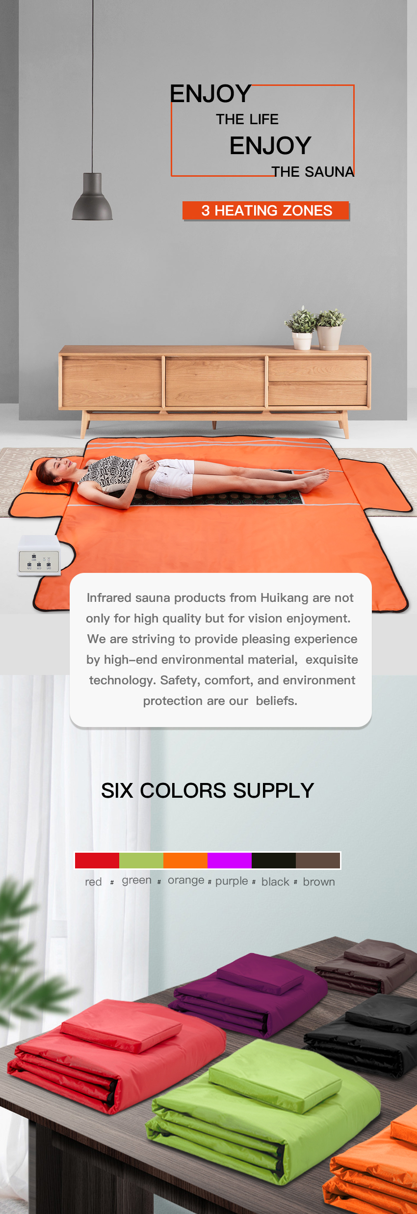 Carbon Fiber Heating Element No Emf Sauna Blanket Far Infrared For Health Clinic