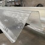 Flat Roof Rain Gutters Roofing Accessories PVC Translucent Rain Gutter Synthetic