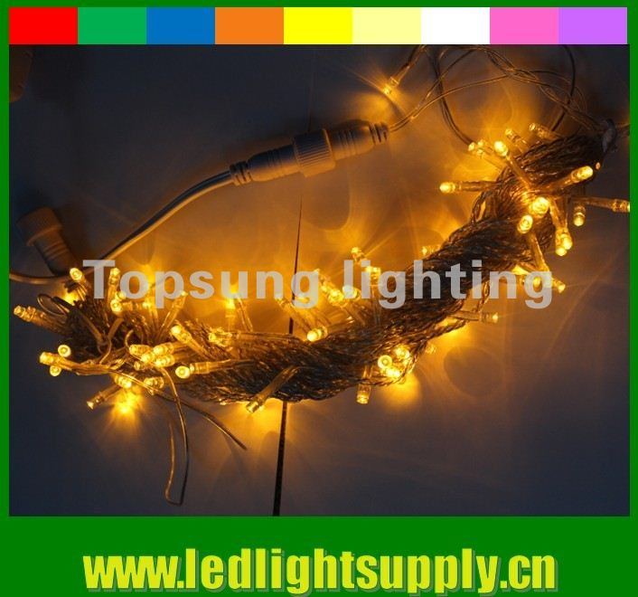 100v green 100led twinkle fairy string lights 10m with high quality
