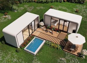 Wholesale Newest Hot Sale Apple Cabin Modular Resort Homestay Tiny Hotels from china suppliers