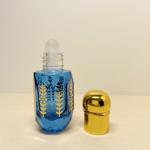 6ml Crown Glass Roller Bottle Electroplated Carved Perfume Portable Oil Empty