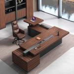 Thickness 50mm Executive Writing Desk Melamine Modern CEO Office Desk