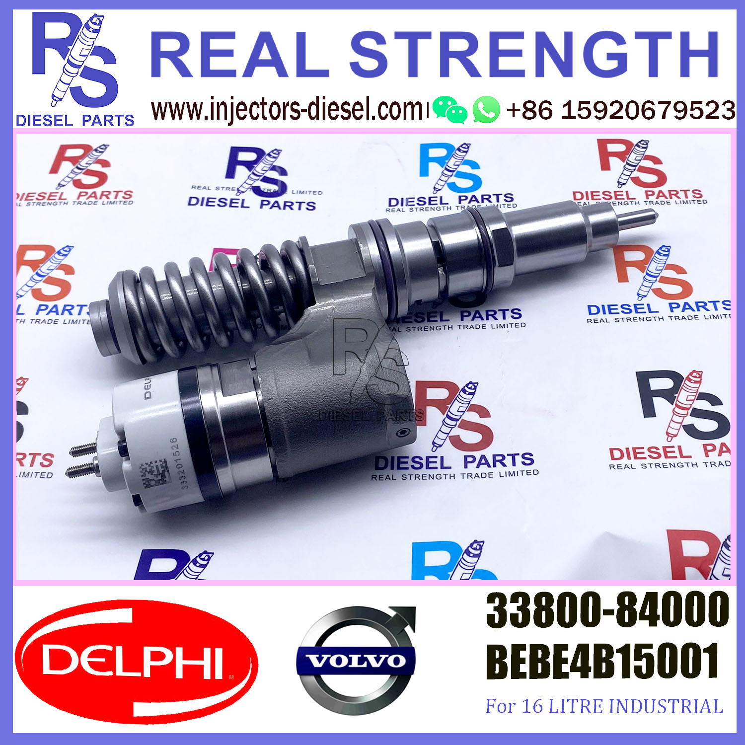 33800-84000 V-O-L-V Diesel Injector DELPHI BEBE4B15001 A3 For L ENGINE EURO 2