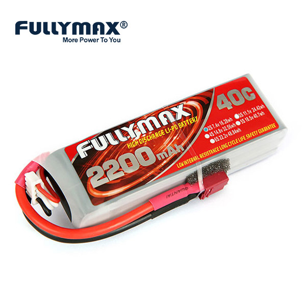 2 Cell 7.4 V 2200mah Lipo Battery 2S 40C RC Model Battery DEANS XT60 EC3 Plug