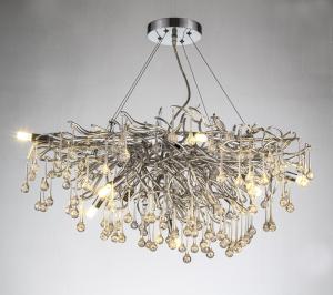 Wholesale Silver Plated Branched Acrylic Chandeliers With Water Pearls from china suppliers