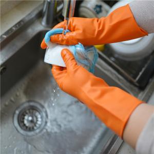 Wholesale Soft Elastic Anti Slip Kitchen 40g Rubber Dishwashing Gloves from china suppliers