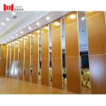 65mm Red Wooden Partition Wall Acoustic Soundproof For Conference Room