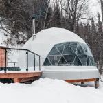 Five Star Geodesic Dome Tent Outdoor Glamping Igloo House Winter Domo Hotel
