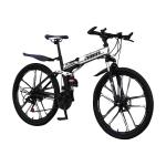 Hard Frame 1.72m Folding 26 Inch Mountain Bike High Carbon Steel Disc Brake
