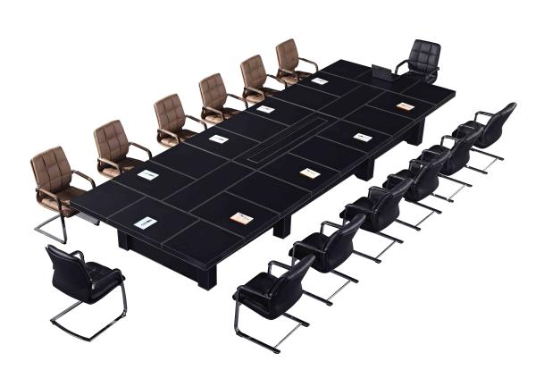 luxury office leather conference table furniture/luxury office conference