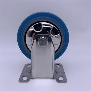 Wholesale Blue TPR Tread with Dust Cover Rigid Caster 3 inch from china suppliers
