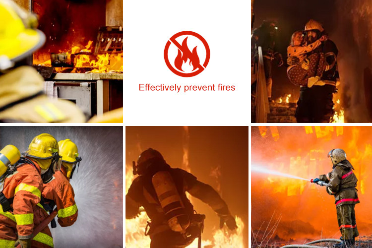 Wifi Smoke Alarm Detector With Built-In Battery And Ambient Light Detection Ultra-Thin Fire Alarm