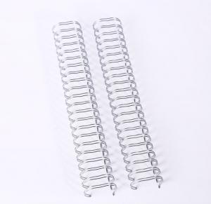 China Notebook 3/8 Inch Double Loop Binding Wire Electroplating on sale