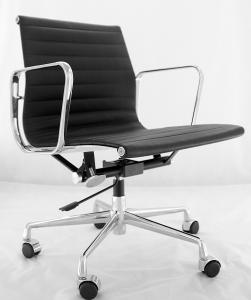 Wholesale Ribbed PU Leather Modern Classic Office Chair Low Back Net Weight 15.9 Kg from china suppliers