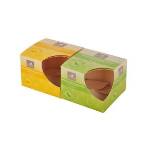 Wholesale 1mm Kraft Paper Packaging Box , Candle Boxes With Window 5×5×5cm from china suppliers