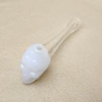 Skull Pyrex Glass Bubbler Pipe / Oil Burner Bong Pipe Nail Small Size