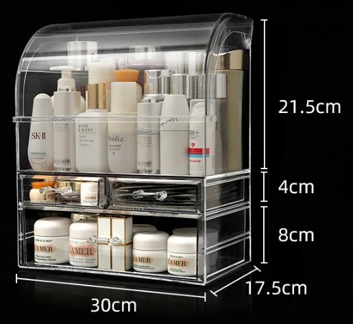 Trend Clear Transparent Makeup Acrylic Cosmetic Box Lipstick Jelwery Storage Display Box