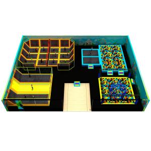 Wholesale OEM soft play area for toddlers Galvanized Metal With Trampoline Park from china suppliers