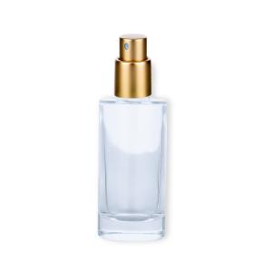 Wholesale Unique 50ml Glass Cosmetic Packaging Cylinder Perfume Bottle With Gold Spray Head from china suppliers