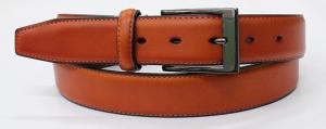 Wholesale Adjustable Length Japanese Clip Mens Dress Belts Cognac Color With Black Nickel Buckle from china suppliers