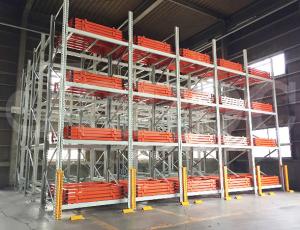 Wholesale Innovative 1000KG RAL System Slide Pallet Push Back Rack Shelving from china suppliers